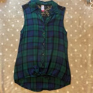 Womens flannel tank